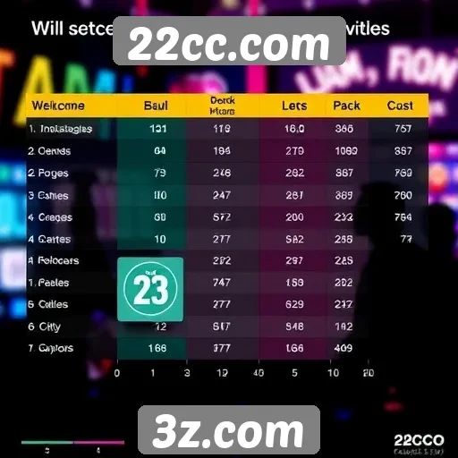 Estatísticas de jogadores ativos no 22cc.com