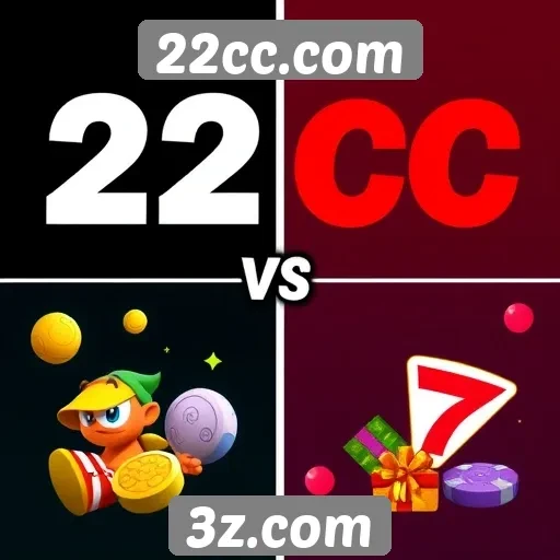 Comparação entre 22cc e outros sites de jogos populares